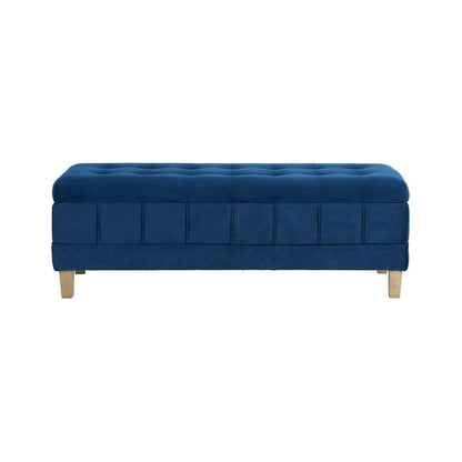Picket House Furnishings - Jude Tufted Storage Ottoman In Cobalt - UCB1815001WWE veiw 3