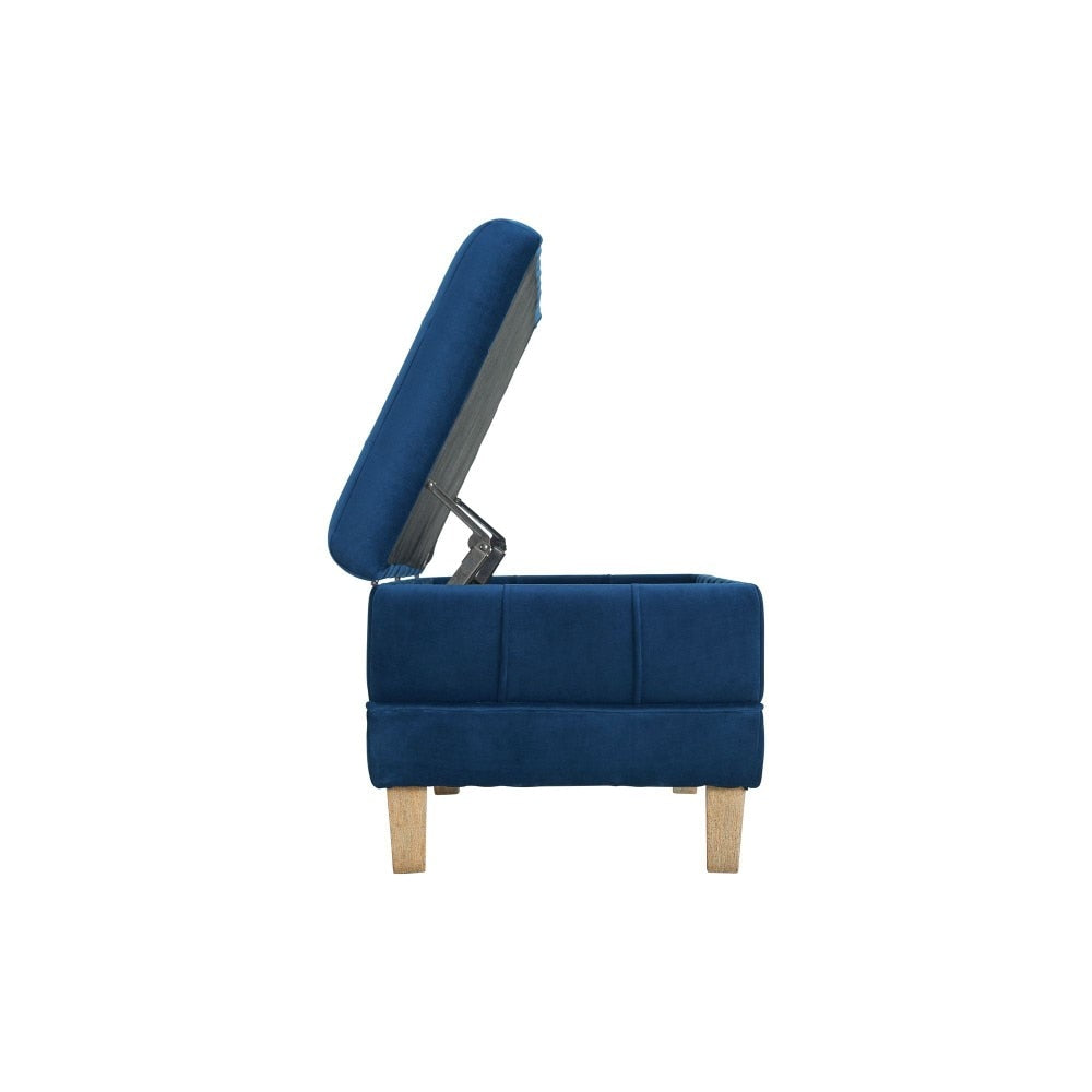 Picket House Furnishings - Jude Tufted Storage Ottoman In Cobalt - UCB1815001WWE veiw 5