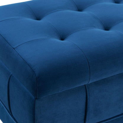 Picket House Furnishings - Jude Tufted Storage Ottoman In Cobalt - UCB1815001WWE veiw 7