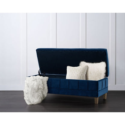 Picket House Furnishings - Jude Tufted Storage Ottoman In Cobalt - UCB1815001WWE veiw 9