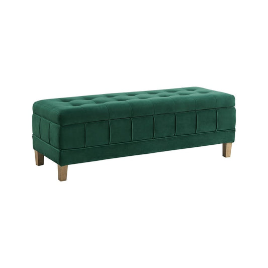 Picket House Furnishings - Jude Tufted Storage Ottoman In Evergreen - UCB1816001WWE veiw 1