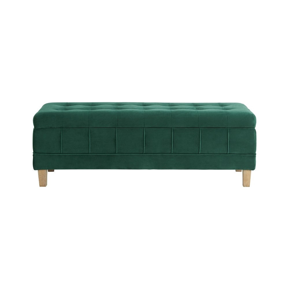 Picket House Furnishings - Jude Tufted Storage Ottoman In Evergreen - UCB1816001WWE veiw 3