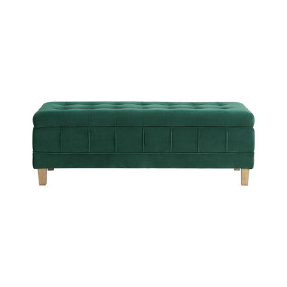 Picket House Furnishings - Jude Tufted Storage Ottoman In Evergreen - UCB1816001WWE veiw 3
