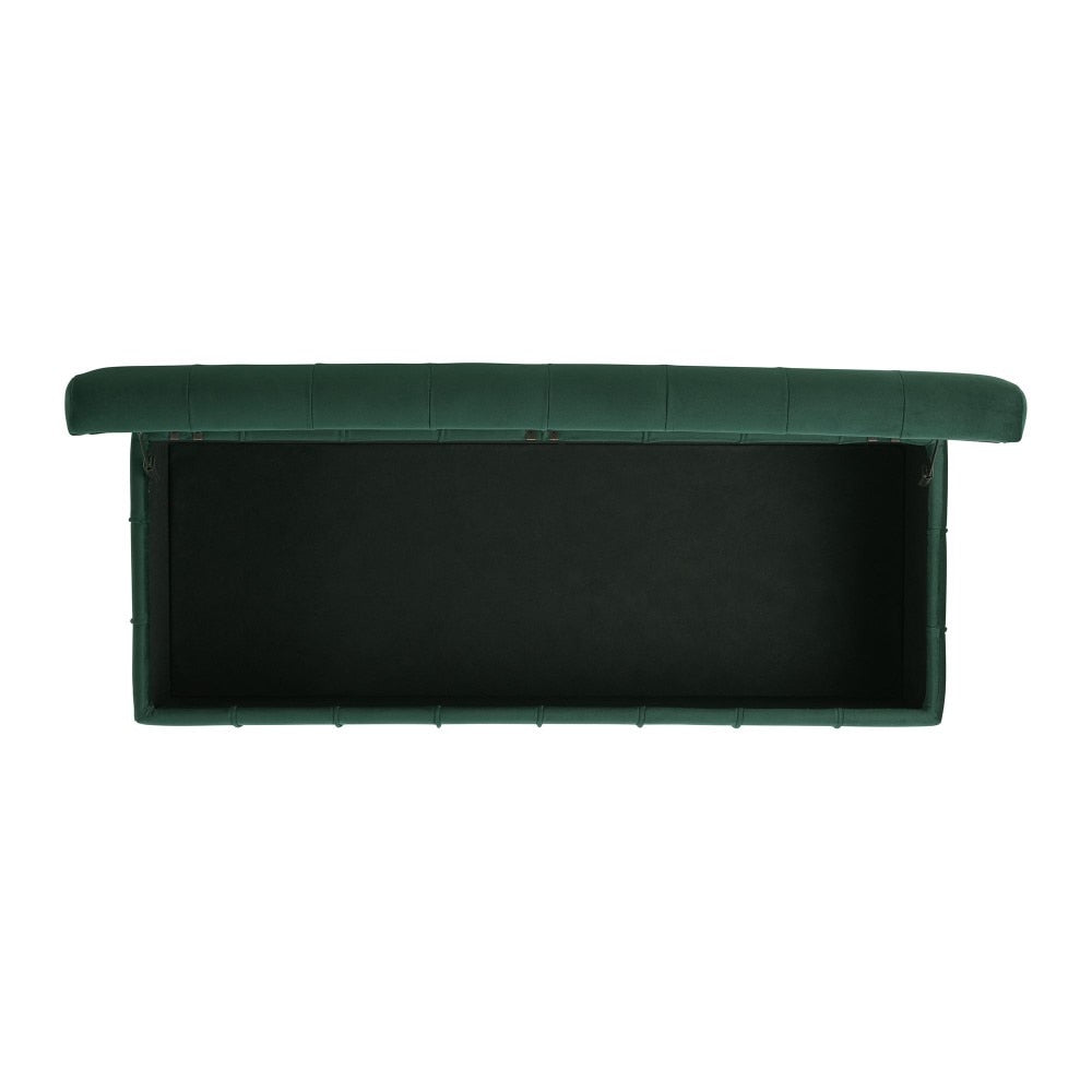 Picket House Furnishings - Jude Tufted Storage Ottoman In Evergreen - UCB1816001WWE veiw 7