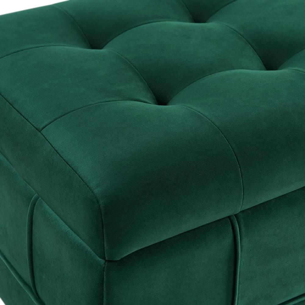 Picket House Furnishings - Jude Tufted Storage Ottoman In Evergreen - UCB1816001WWE veiw 8