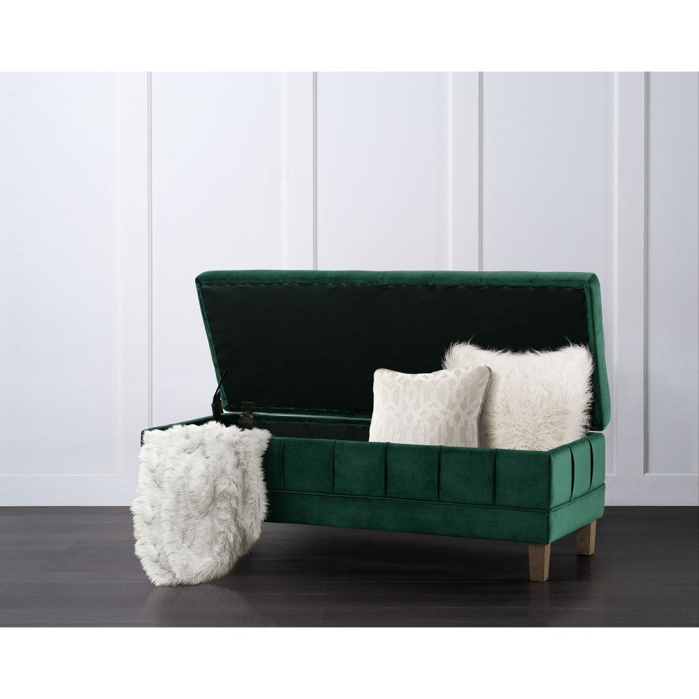 Picket House Furnishings - Jude Tufted Storage Ottoman In Evergreen - UCB1816001WWE veiw 10