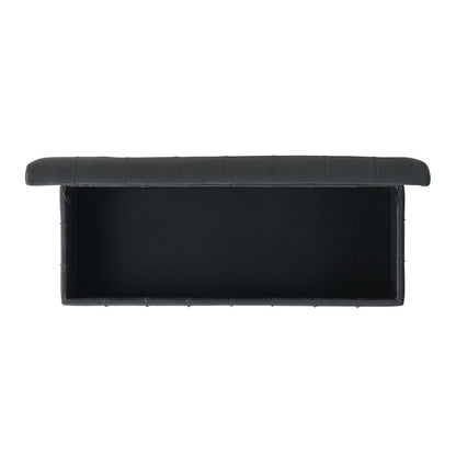Picket House Furnishings - Jude Tufted Storage Ottoman In Gun Metal - UCB1819001WWE view 8