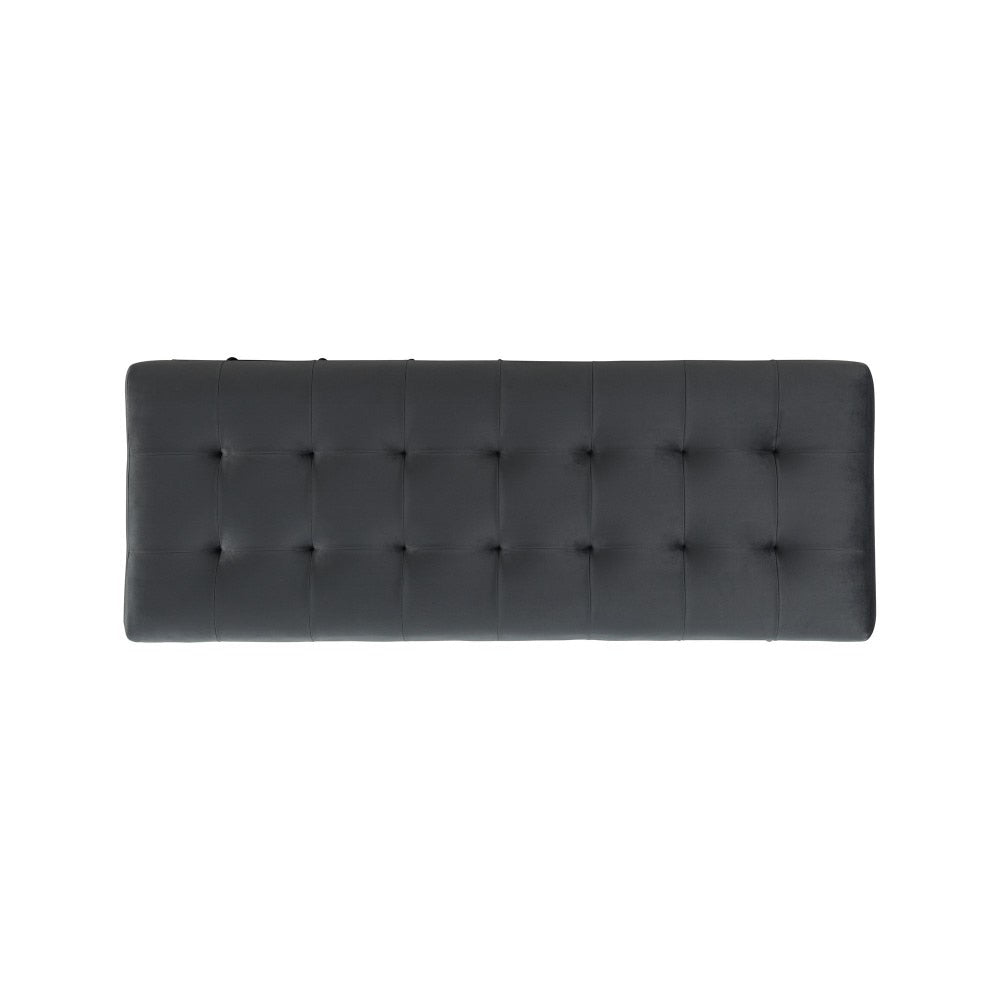 Picket House Furnishings - Jude Tufted Storage Ottoman In Gun Metal - UCB1819001WWE veiw 7