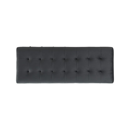 Picket House Furnishings - Jude Tufted Storage Ottoman In Gun Metal - UCB1819001WWE veiw 7