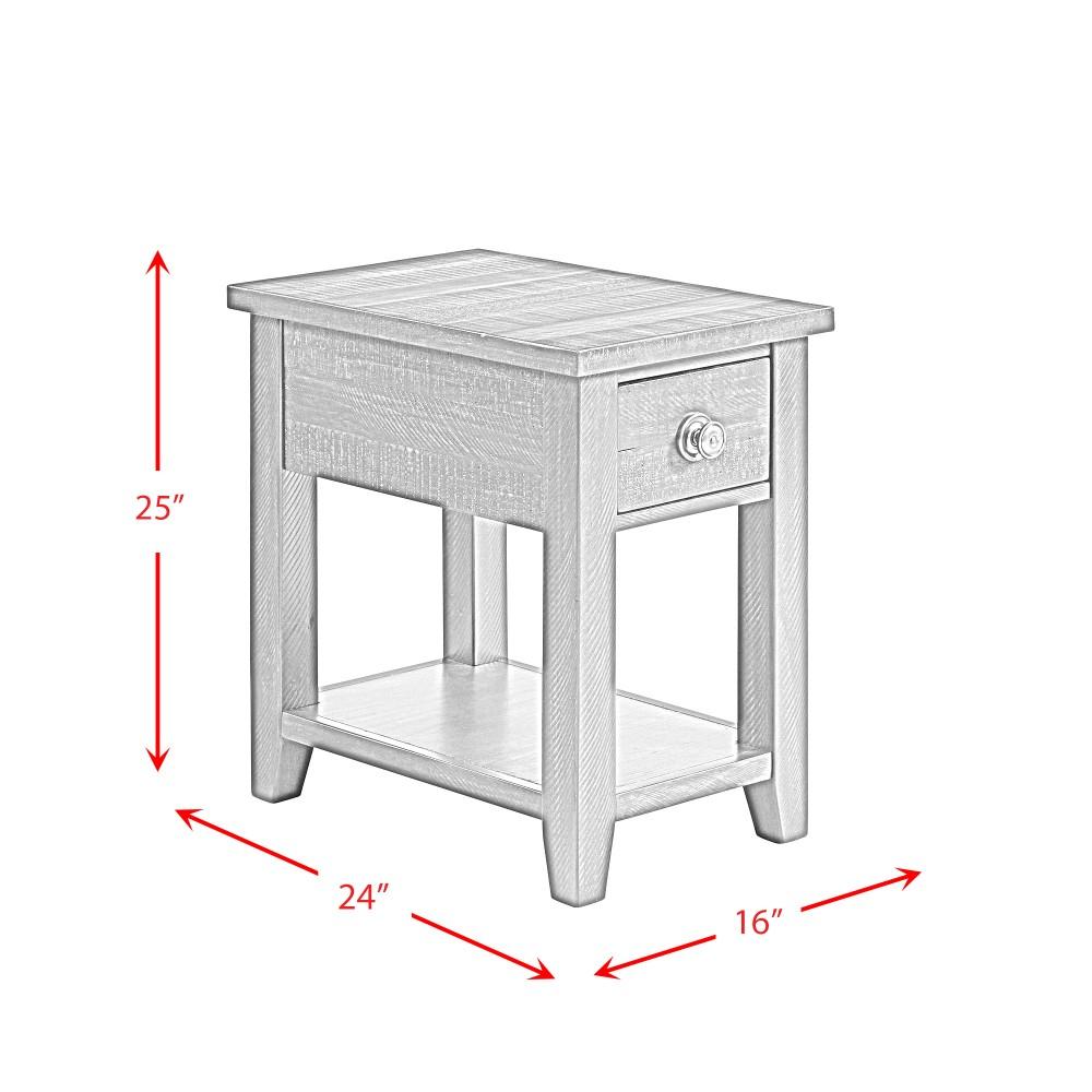 Picket House Furnishings - Kahlil 1-Drawer Chairside Table with USB - TKN100CTP veiw 7