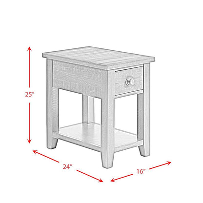Picket House Furnishings - Kahlil 1-Drawer Chairside Table with USB - TKN100CTP veiw 7