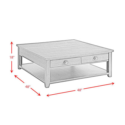 Picket House Furnishings - Kahlil Square Coffee Table in Espresso - TKN100CTSQ veiw 7