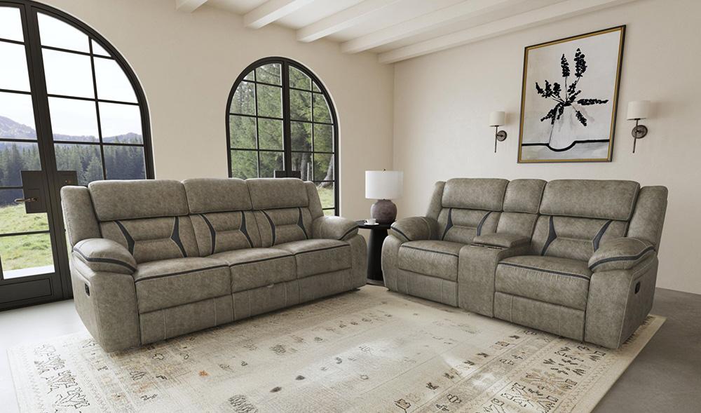 Picket House Furnishings -  Kaoru 2PC Living Room Set in Corral Grey-Sofa & Loveseat - U-8490-9760-SL-2PC veiw 5