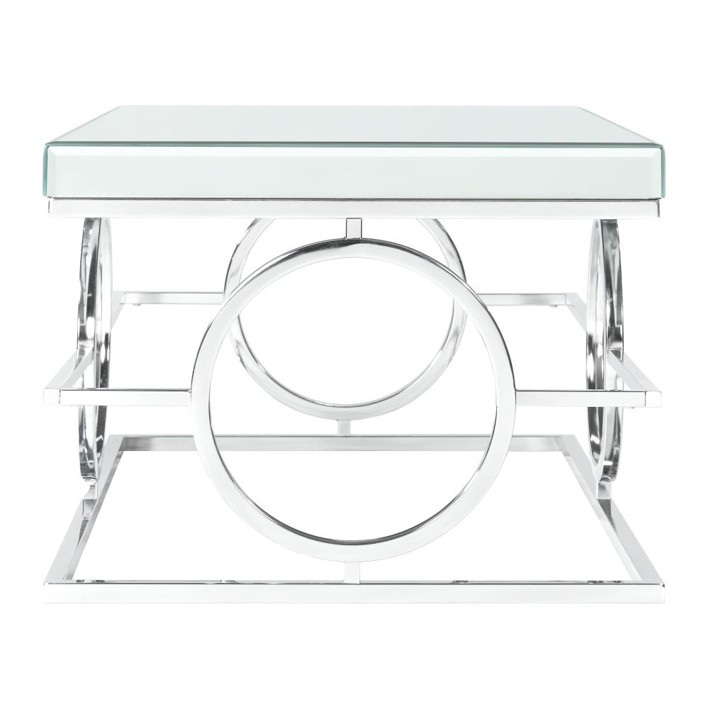Picket House Furnishings - Katie 2PC Occasional Table Set in Chrome - CTPL1002PC veiw 3