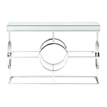 Picket House Furnishings - Katie Rectangle Mirrored Sofa Table in Chrome - CTPL100STE veiw 2