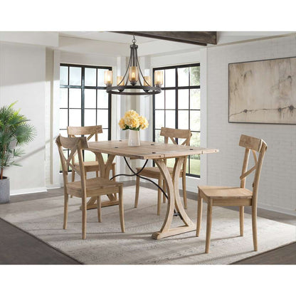 Picket House Furnishings - Keaton Rectangle 5PC Dining Set-Table and Four Chairs - LCL100DT5PC veiw 1
