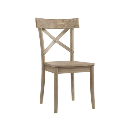 Picket House Furnishings - Keaton Round Standard Height 5PC Dining Set-Table and Four Chairs - LCL100RTWS5PC veiw 4