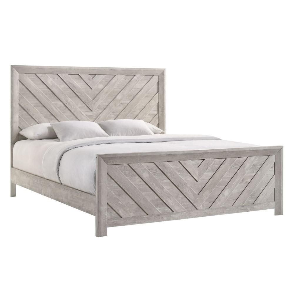 Picket House Furnishings - Keely King Panel Bed in White - EL700KB veiw 1