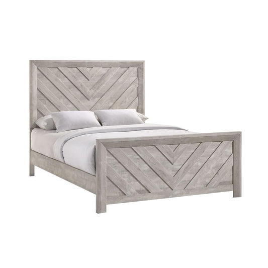 Picket House Furnishings - Keely Queen Panel Bed in White - EL700QB veiw 1
