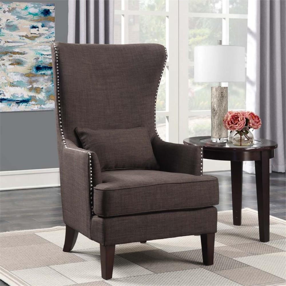 Picket House Furnishings - Kegan Accent Chair in Chocolate - UKR081100 veiw 2