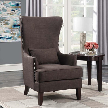 Picket House Furnishings - Kegan Accent Chair in Chocolate - UKR081100 veiw 2