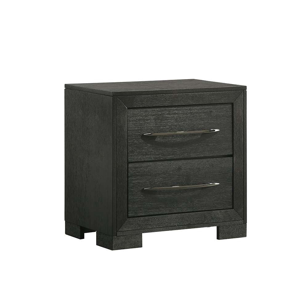 Picket House Furnishings - Kenn 2-Drawer Nightstand in Black - B-3410-8-NS veiw 1