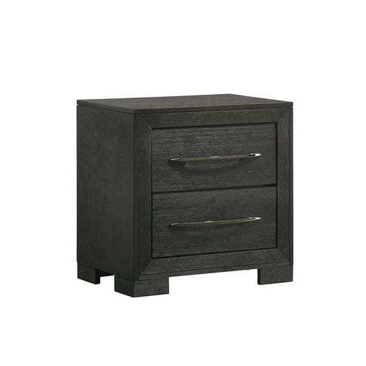 Picket House Furnishings - Kenn 2-Drawer Nightstand in Black - B-3410-8-NS veiw 1