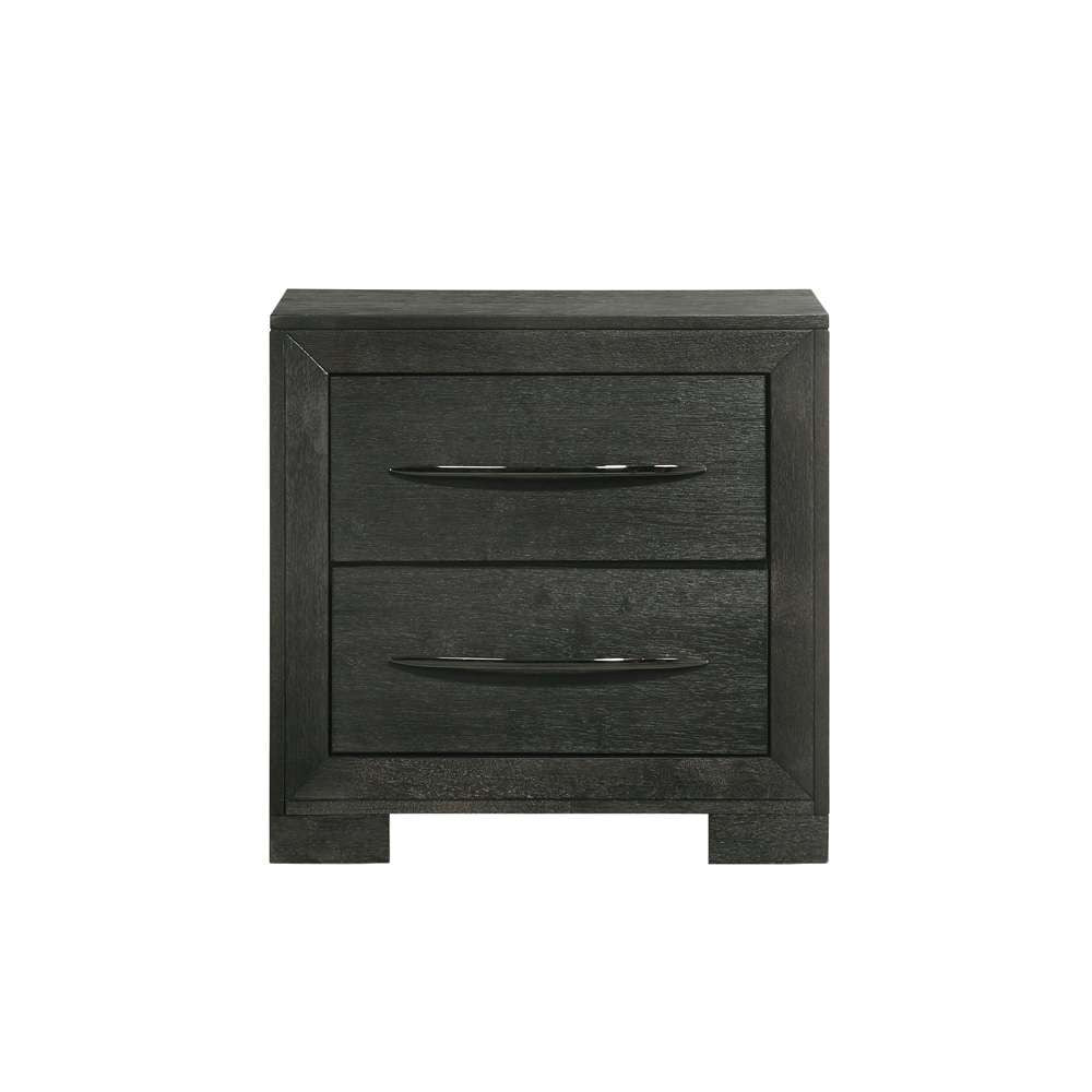 Picket House Furnishings - Kenn 2-Drawer Nightstand in Black - B-3410-8-NS veiw 2