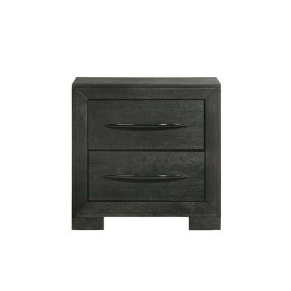 Picket House Furnishings - Kenn 2-Drawer Nightstand in Black - B-3410-8-NS veiw 2