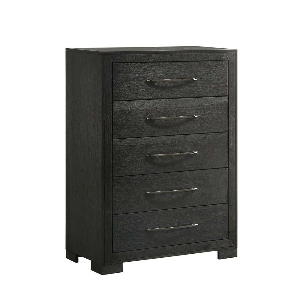 Picket House Furnishings - Kenn 5-Drawer Chest in Black - B-3410-8-CH veiw 1