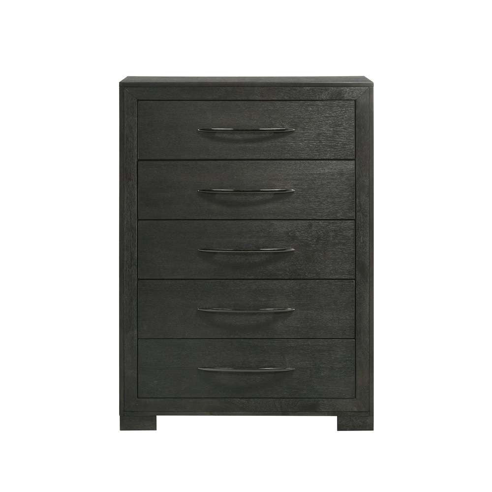 Picket House Furnishings - Kenn 5-Drawer Chest in Black - B-3410-8-CH veiw 2