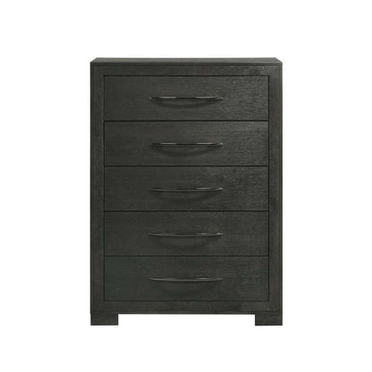Picket House Furnishings - Kenn 5-Drawer Chest in Black - B-3410-8-CH veiw 2