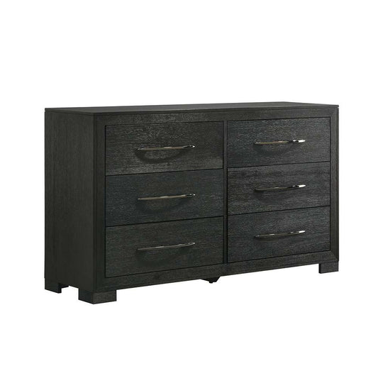 Picket House Furnishings - Kenn 6-Drawer Dresser in Black - B-3410-8-DR veiw 1