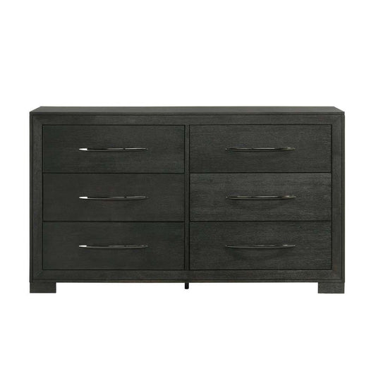 Picket House Furnishings - Kenn 6-Drawer Dresser in Black - B-3410-8-DR veiw 2