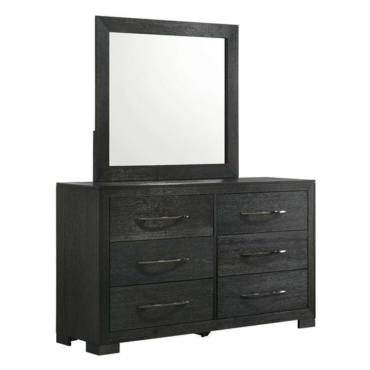Picket House Furnishings - Kenn Dresser & Mirror Set in Black - B-3410-8-DRMR veiw 1
