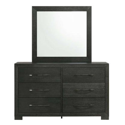 Picket House Furnishings - Kenn Dresser & Mirror Set in Black - B-3410-8-DRMR veiw 3