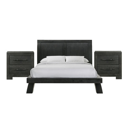 Picket House Furnishings - Kenn Full 3PC Bedroom Set in Black - B-3410-8-FB-NS2 view 1