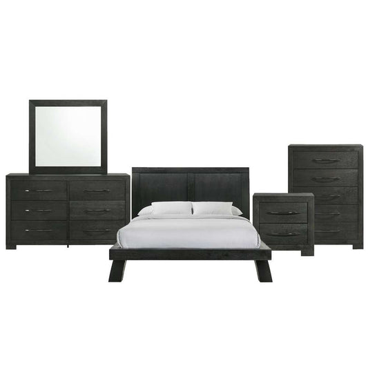 Picket House Furnishings - Kenn Full Panel 5PC Bedroom Set in Black - B-3410-8-FB-5PC veiw 1