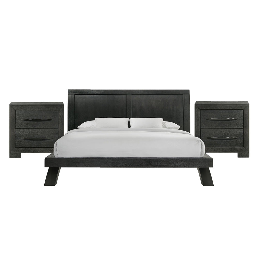 Picket House Furnishings - Kenn King 3PC Bedroom Set in Black - B-3410-8-KB-NS2 view 1
