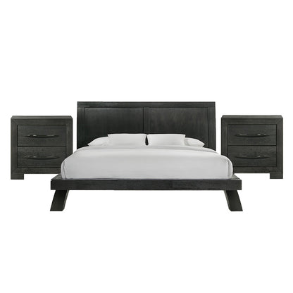 Picket House Furnishings - Kenn King 3PC Bedroom Set in Black - B-3410-8-KB-NS2 view 1