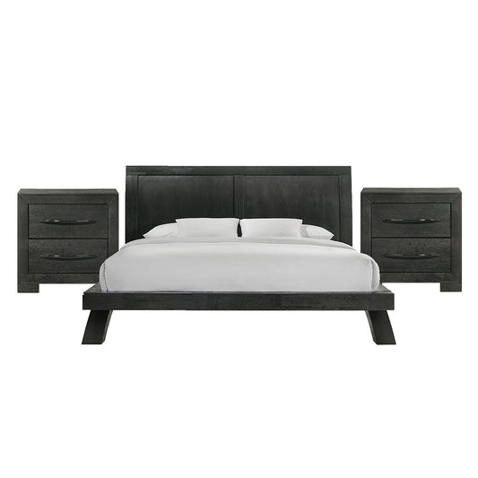 Picket House Furnishings - Kenn King 3PC Bedroom Set in Black - B-3410-8-KB-NS2 view 1