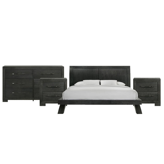 Picket House Furnishings - Kenn King 4PC Bedroom Set in Black - B-3410-8-KB-NSDR view 1