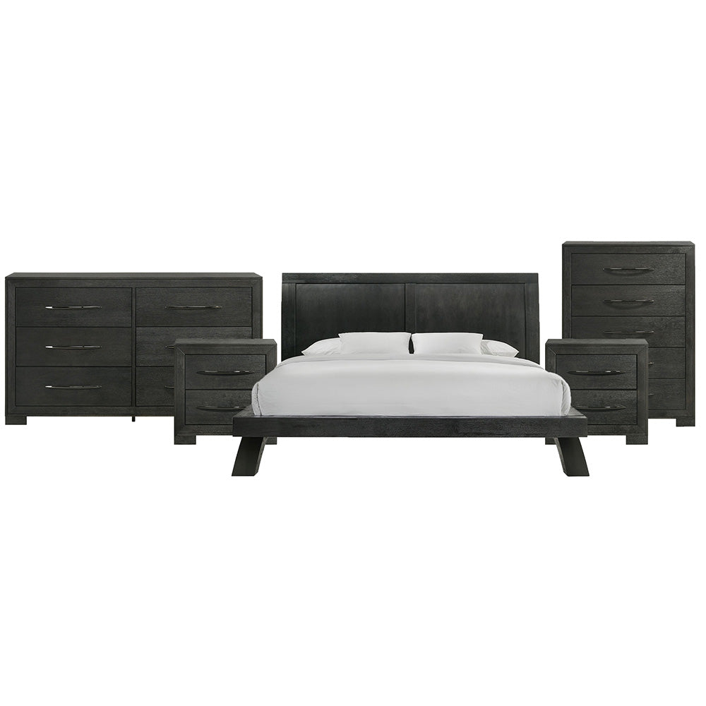 Picket House Furnishings - Kenn King 5PC Bedroom Set in Black - B-3410-8-KB-NSDRC view 1