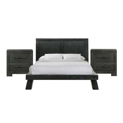 Picket House Furnishings - Kenn Queen 3PC Bedroom Set in Black - B-3410-8-QB-NS2 view 1