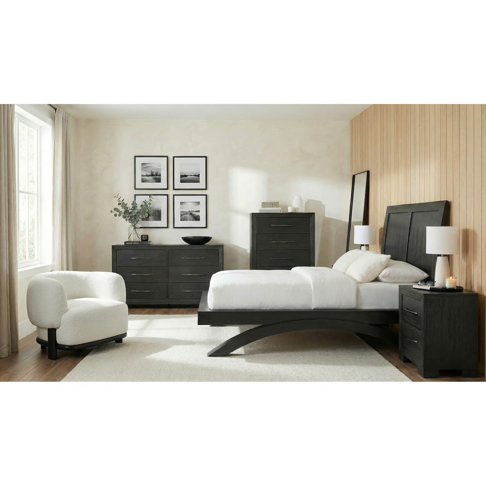 Picket House Furnishings - Kenn Queen 5PC Bedroom Set in Black - B-3410-8-QB-NSDRC view 3