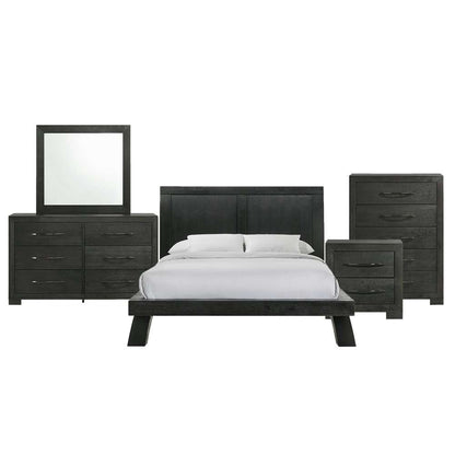 Picket House Furnishings - Kenn Queen Panel 5PC Bedroom Set in Black - B-3410-8-QB-5PC veiw 1