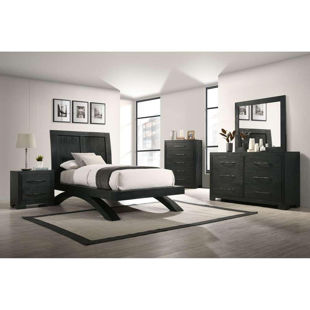 Picket House Furnishings - Kenn Twin Bed in Black - B-3410-8-TB veiw 2