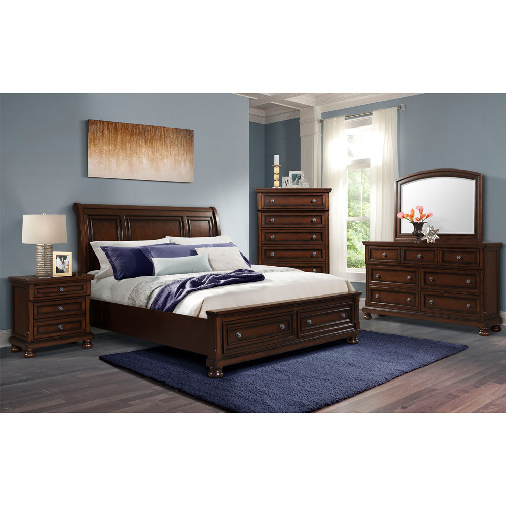 Picket House Furnishings - Kingsley King Bed W/Storage Footboard and Non-Storage Rails - KT600KSB view 3