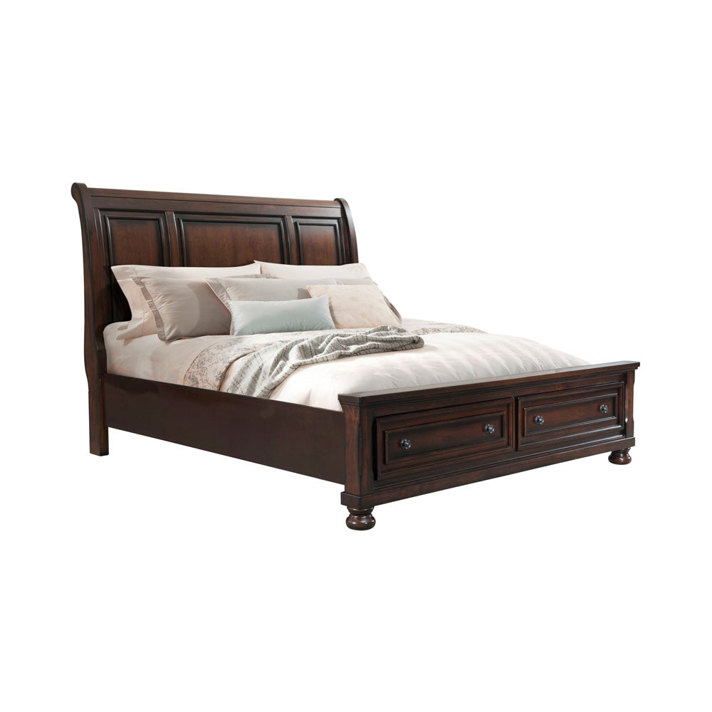 Picket House Furnishings - Kingston Queen Bed W/Storage Footboard and Non-Storage Rails - KT600QSB view 1