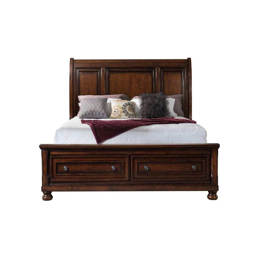 Picket House Furnishings - Kingston Queen Bed W/Storage Footboard and Non-Storage Rails - KT600QSB view 2